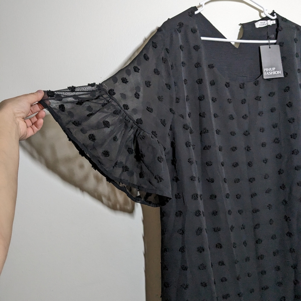 20W Pinup Fashion Black Dress with tags - Picture 2 of 4